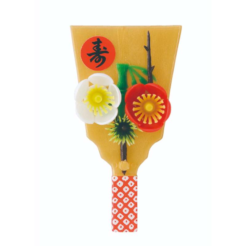 料理飾り 羽子板松竹梅(ゴールド) 春日商事
