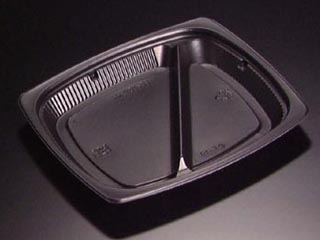 軽食容器 ハイクッカー HM 320-2 B 黒 リスパック