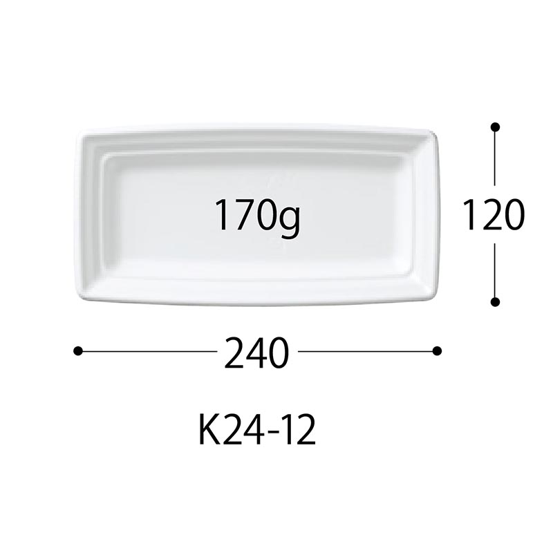 軽食容器 CT 沙楽 K24-12 W 身 中央化学