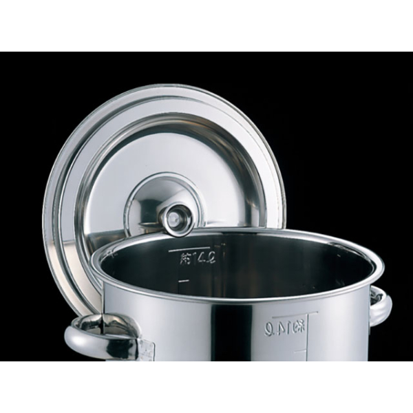 AG18-8 目盛付寸胴鍋 39cm(手付) 赤川器物製作所