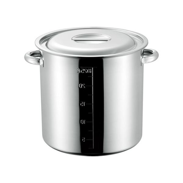 AG18-8 目盛付寸胴鍋 39cm(手付) 赤川器物製作所