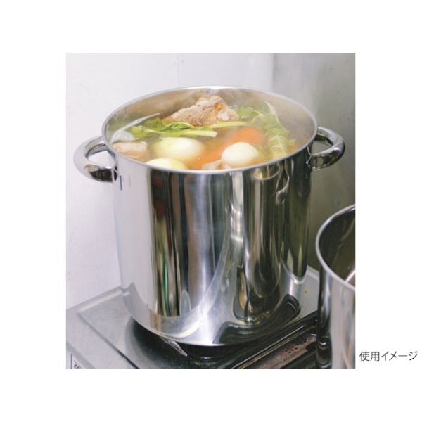 AG18-8 目盛付寸胴鍋 39cm(手付) 赤川器物製作所