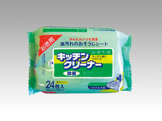 ウエットシート O-3 キッチンクリーナー24枚1P Life-do.Plus