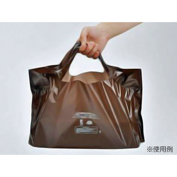 バイオマスレジ袋 キャリーバッグバイオ25 茶 No.40 福助工業