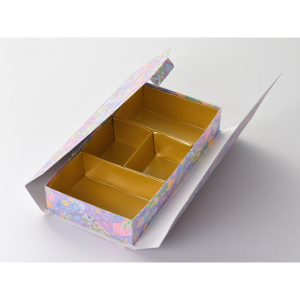 華雅シリーズ 貼箱タイプ 大 華扇 紫 金カップ付(4)