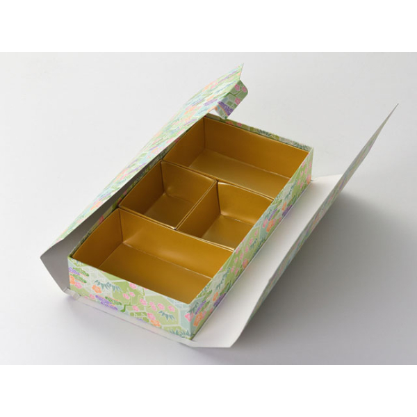 華雅シリーズ 貼箱タイプ 大 華松竹梅 黄緑 金カップ付(4)