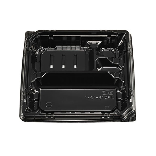 弁当容器 カチ楽19-19-1 黒 本体 エフピコチューパ
