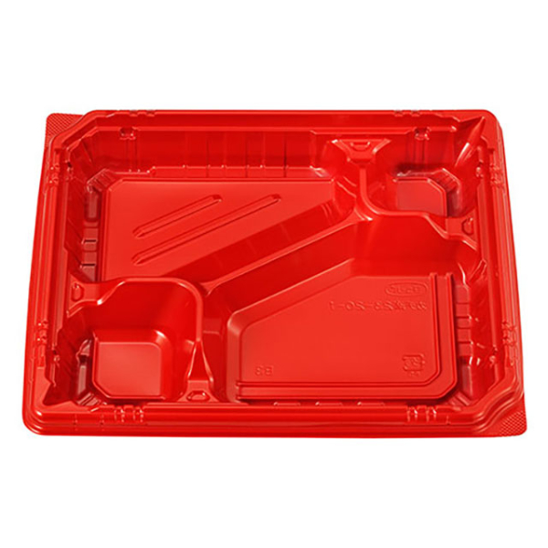 弁当容器 カチ楽23-20-1 Pレッド 本体 エフピコチューパ
