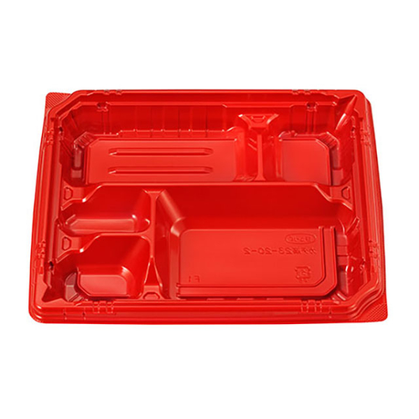 弁当容器 カチ楽23-20-2 Pレッド 本体 エフピコチューパ