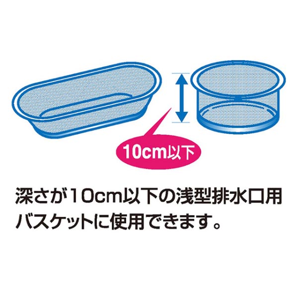 水切りネット ダストマン○(マル)浅型 50枚入 クレハ