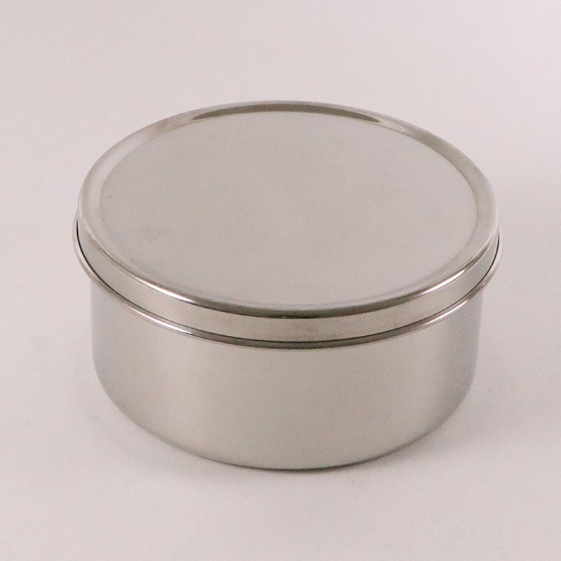 保存容器 18-8丸型ヤクミ入 ツマミ無 10cm