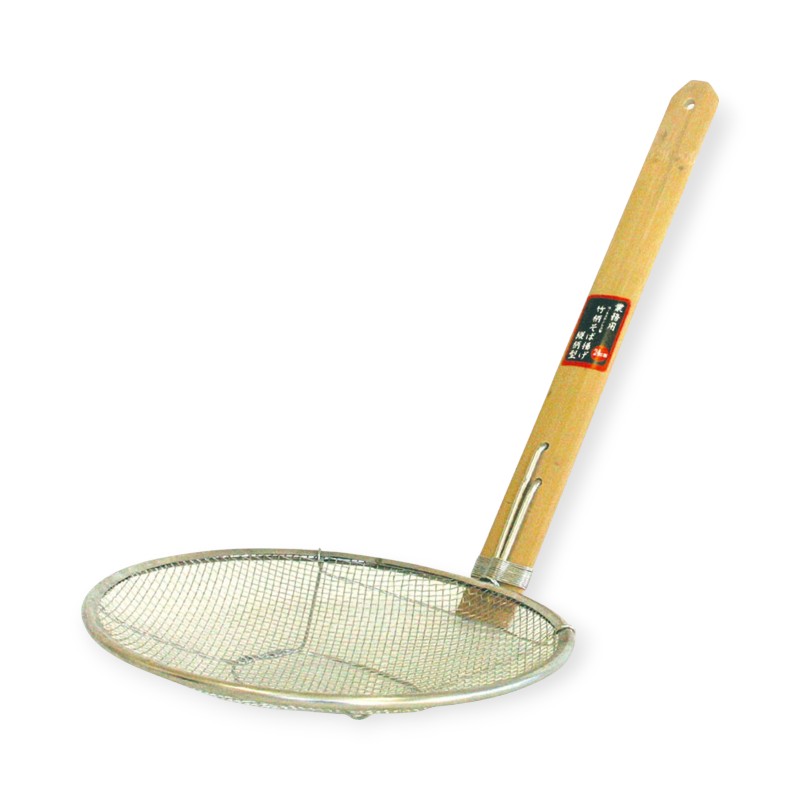 そば用品 SD 18-8竹柄そば揚げ 縦型 21cm
