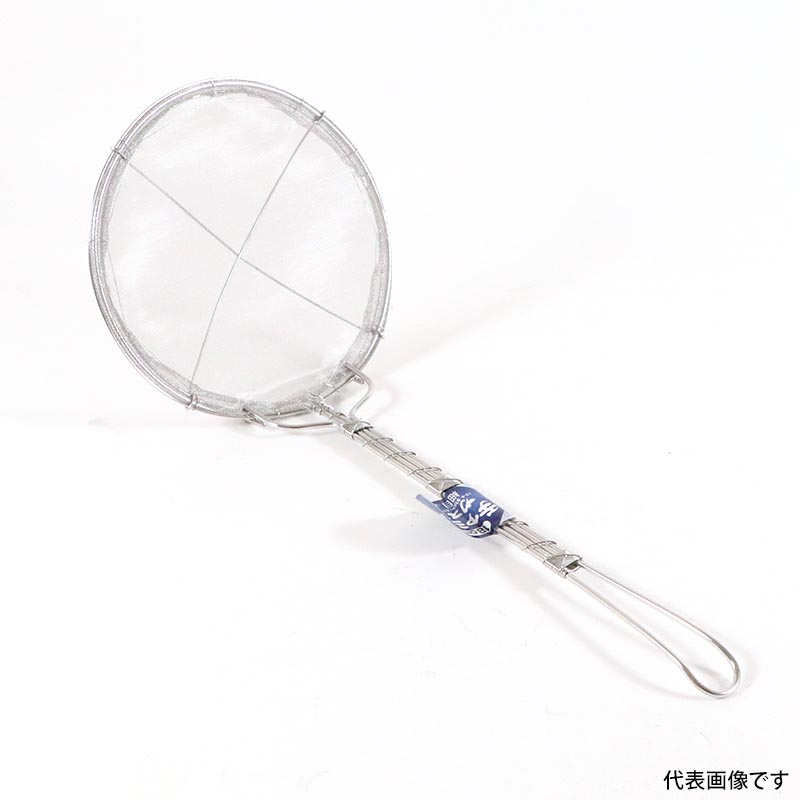 揚げ物用品 18-8手アミ補強付カス揚 細目 15cm(40メッシュ)