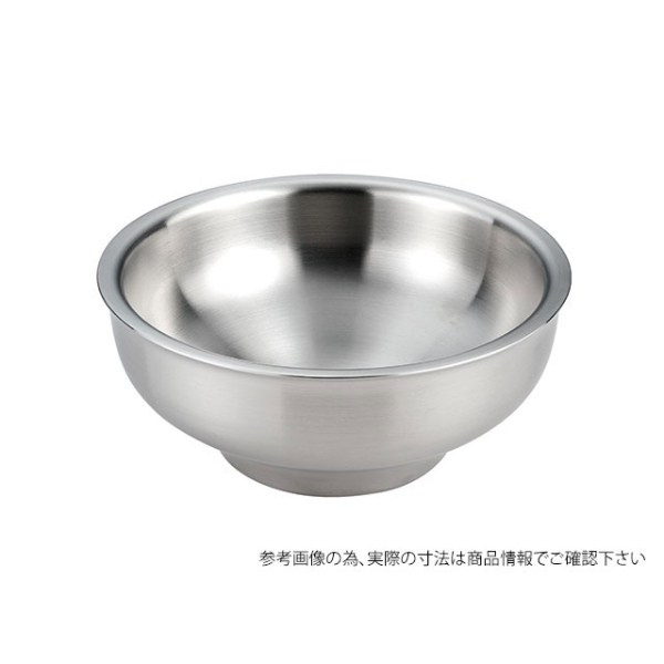 中華用食器 メタル丼 スイーツカップ ステンレスオールミラー磨き仕様 カンダ