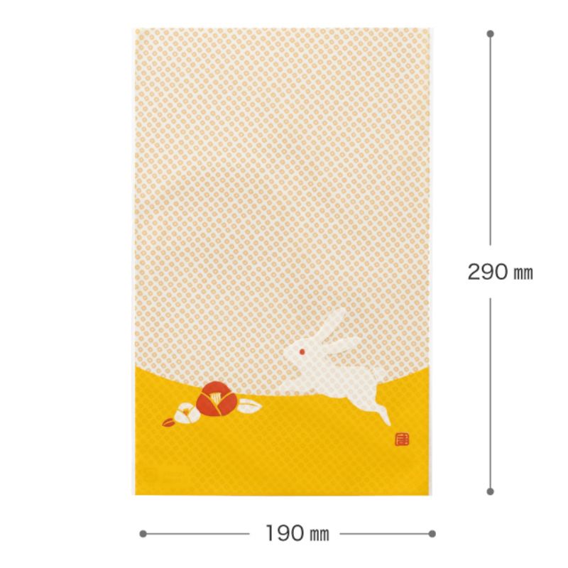 ヘッズ ラッピング袋(平袋) 花ウサギOPPギフトバッグ-3(50枚)