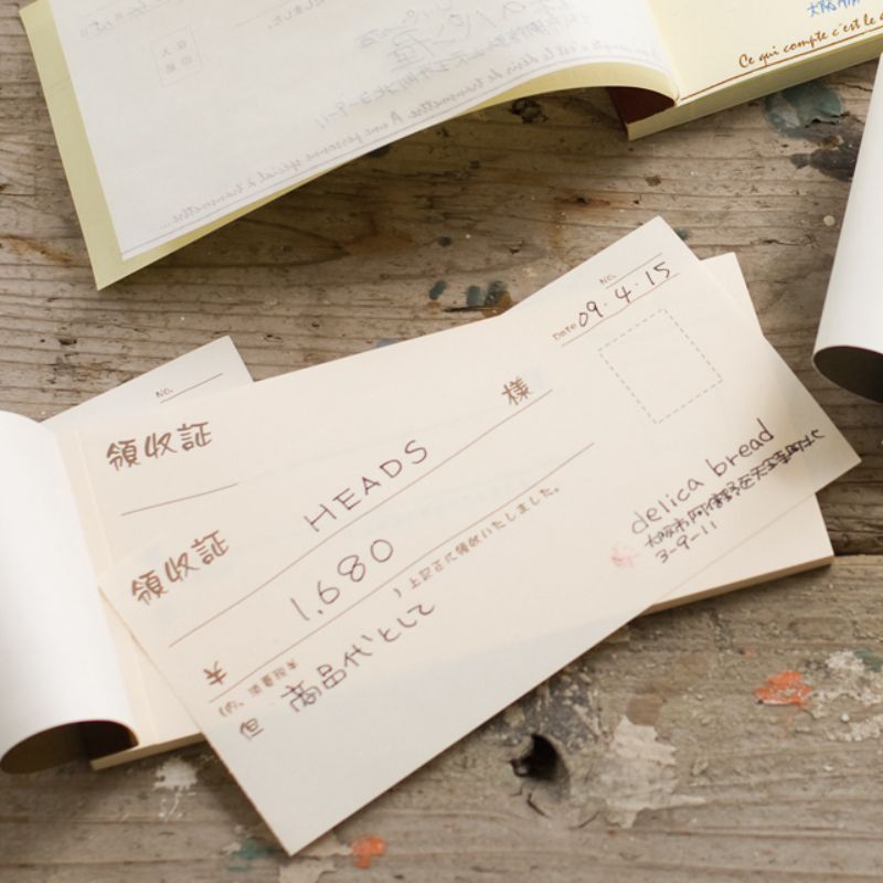 領収証 ファンシー(1冊) ヘッズ