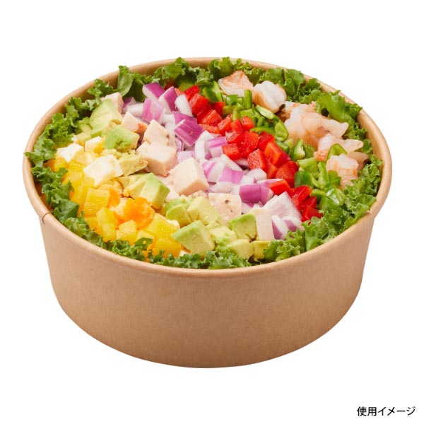 どんぶり容器 クラフト カップ 1500ml 本体 パックスタイル
