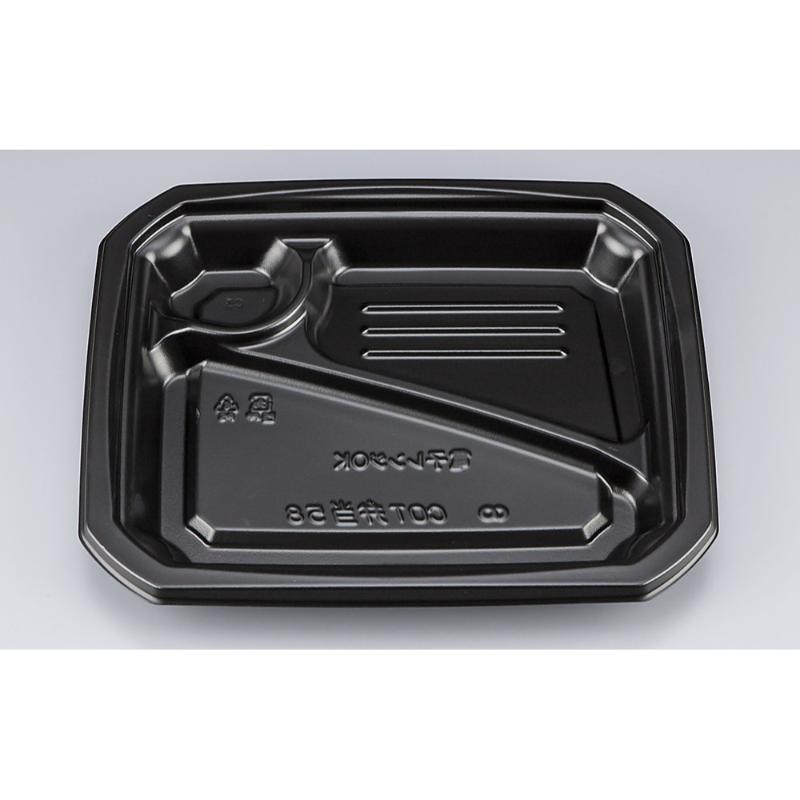 弁当容器 COT弁当58 黒 本体(N) シーピー化成