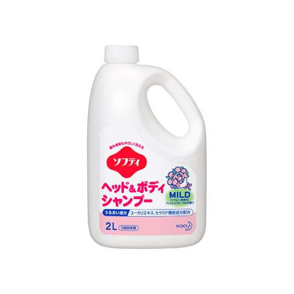 【介護/医療】 ソフティ ヘッドアンドボディシャンプーMILD(マイルド) 2L 花王