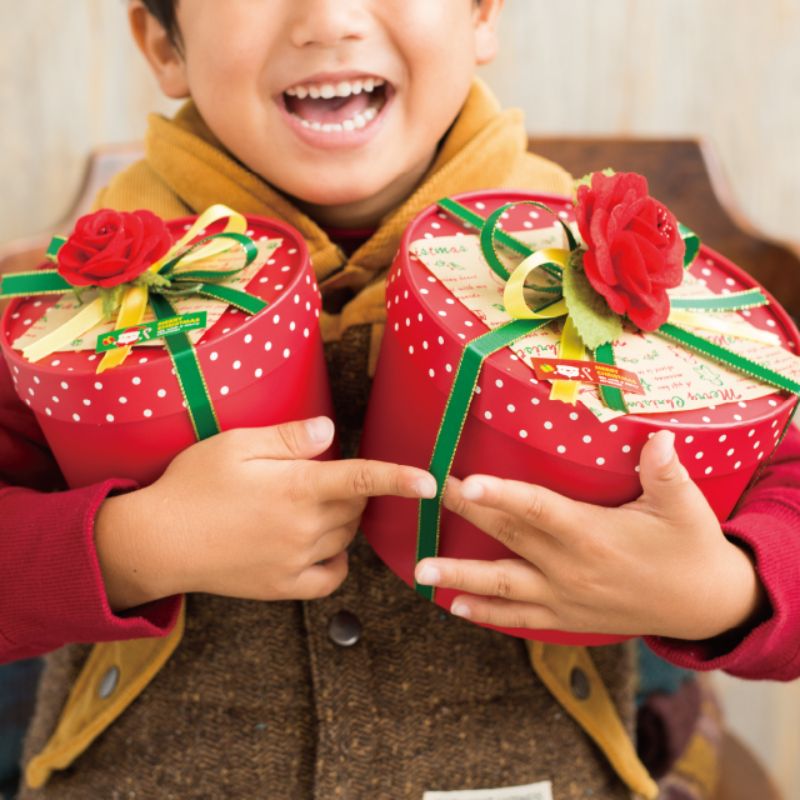 ギフト箱 レッドドット丸型BOX-M(10個) ヘッズ