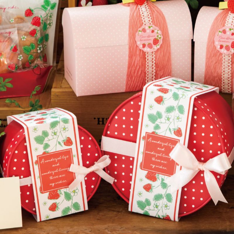 ギフト箱 レッドドット丸型BOX-M(10個) ヘッズ