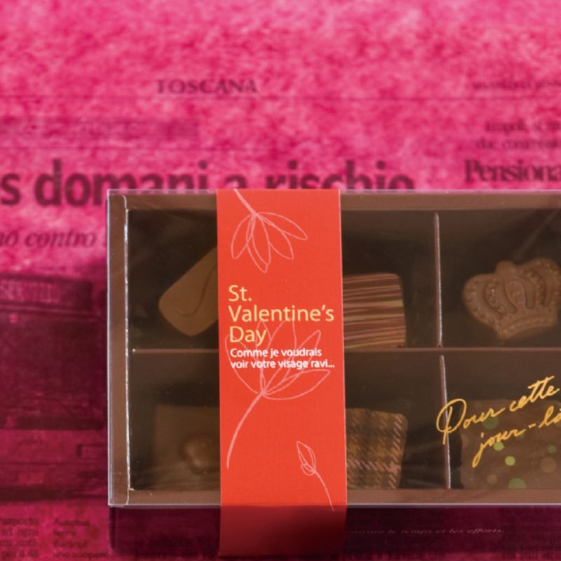 贈答用飾り 掛ケ紙 バレンタインデイ-1(100枚) ヘッズ