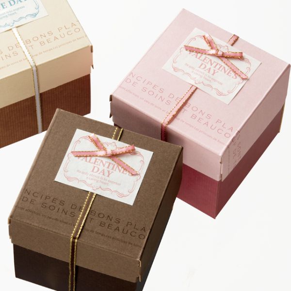 バレンタインデイシール リボン付(50枚) ヘッズ