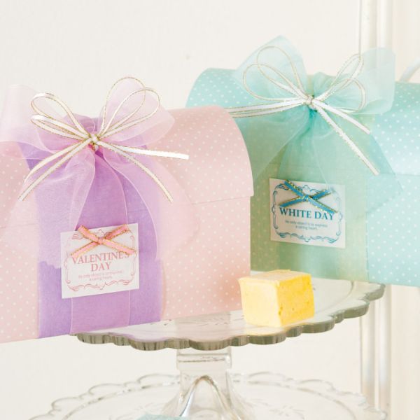 バレンタインデイシール リボン付(50枚) ヘッズ