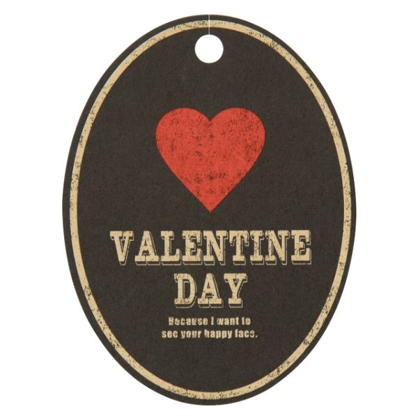 贈答用飾り バレンタインデイヴィンテージタッグ-4(50枚) ヘッズ