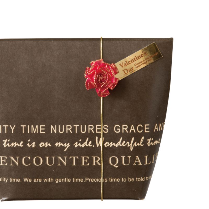 贈答用飾り バレンタインデイフラワーゴムタッグ-2(10枚) ヘッズ