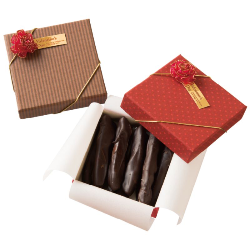 贈答用飾り バレンタインデイフラワーゴムタッグ-2(10枚) ヘッズ