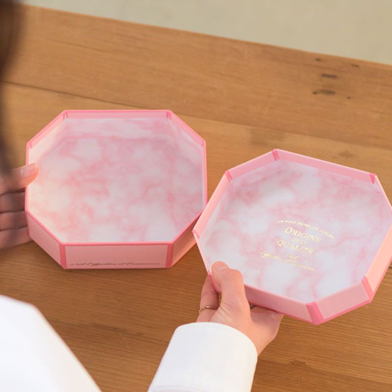 ギフト箱 ビジュー貼箱 ピンク-S(6個) ヘッズ