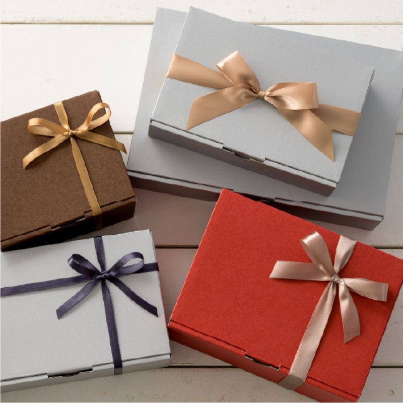 ギフト箱 無地シルバーグレーギフトボックス-2(10枚) ヘッズ