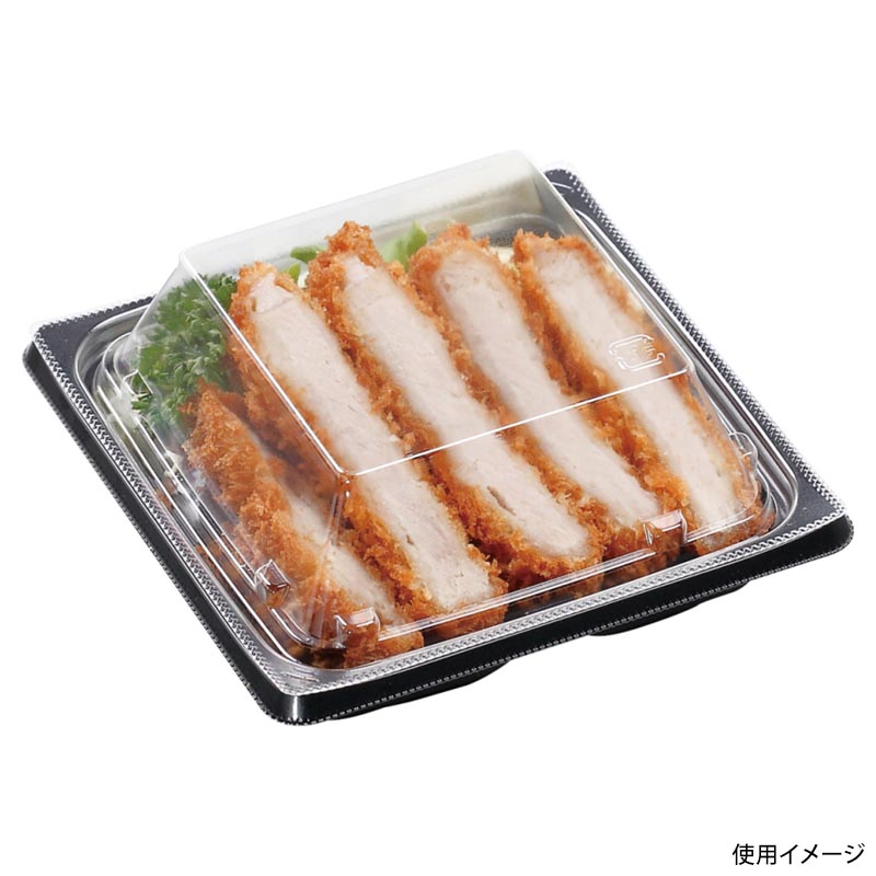 惣菜容器 MSDプレイン13-13TK 黒 エフピコ