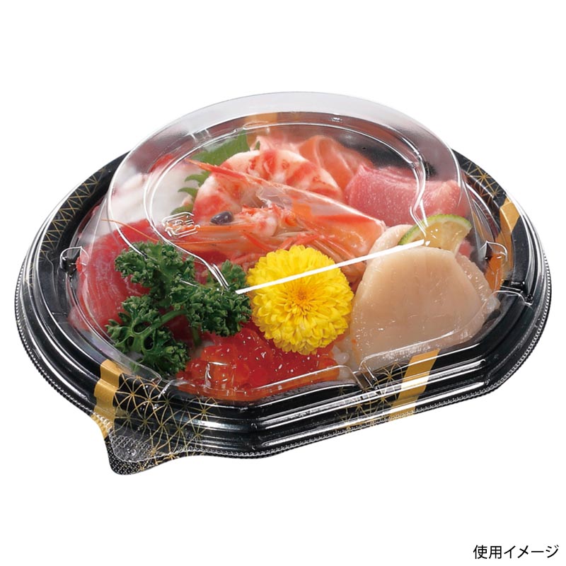 どんぶり容器 MSD半月丼 16-14(40) 単紋金 エフピコ