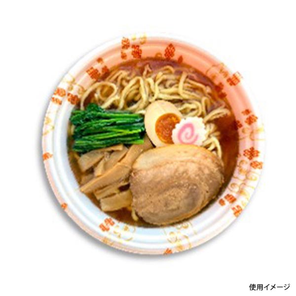 麺容器 DLV麺20(58)本体 花くも赤 エフピコ