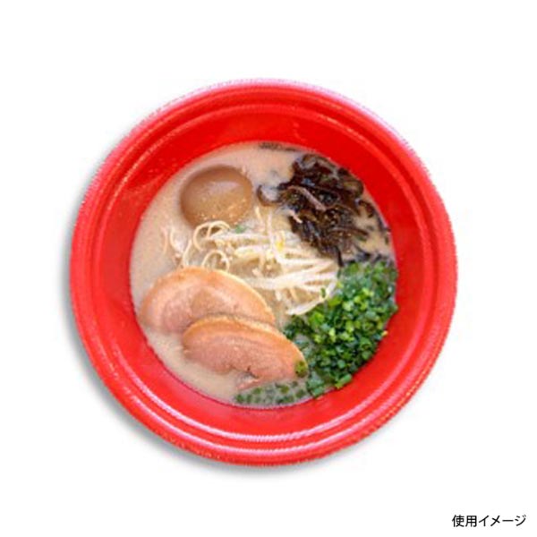 麺容器 DLV麺20(58)本体 赤W エフピコ