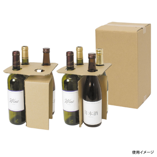 ギフト箱 和洋酒兼用4本 お値打ち宅配箱 ヤマニパッケージ