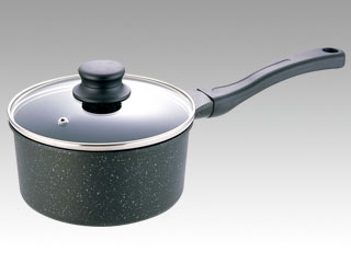 IHテフロンマーブル片手鍋18cm