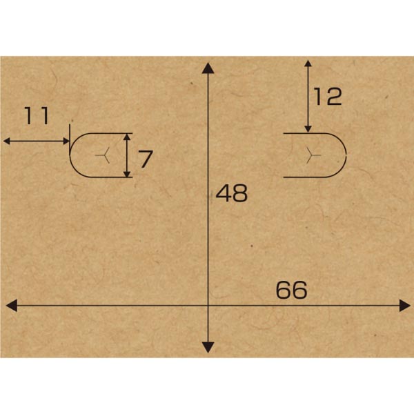 陳列備品 OAピアス・イヤリング専用台紙 クラフト L 15シート(1シート8枚付) ササガワ