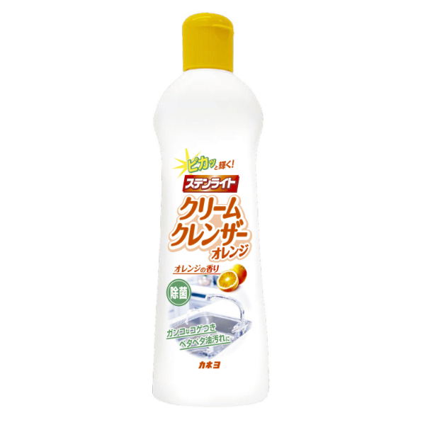 食器用洗剤 ステンライトクリームクレンザーオレンジ カネヨ石鹸