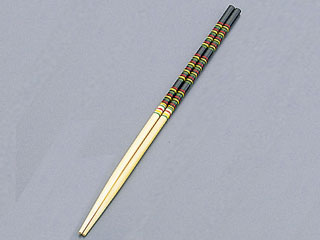 竹製 歌舞伎菜箸 黒33cm
