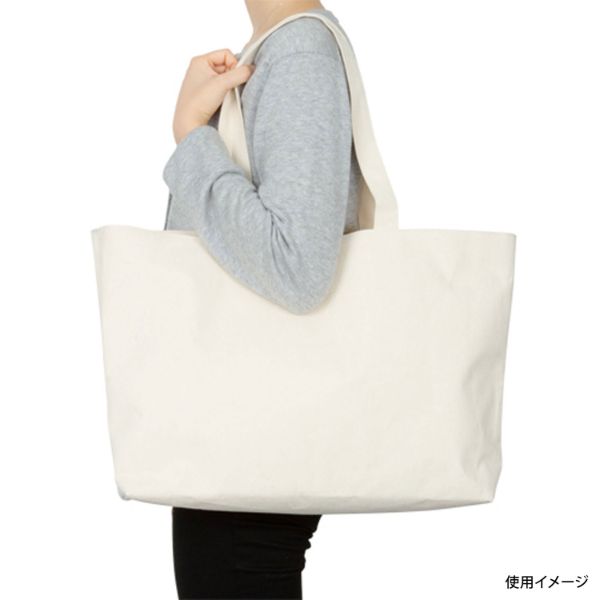 エコバッグ 廣川 大判キャンバストート ナチュラル