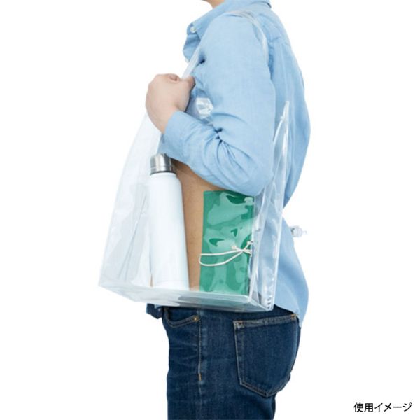 エコバッグ クリアバッグ A4スクエア クリア 廣川