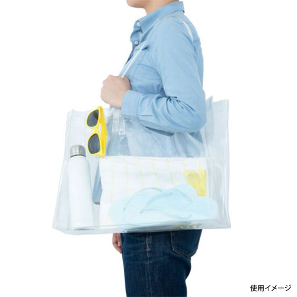 エコバッグ クリアバッグ A3スクエア クリア 廣川