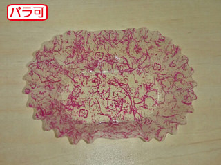 おかずカップ ラミケースOPP小判12号雲龍(赤) 500枚 セイコー