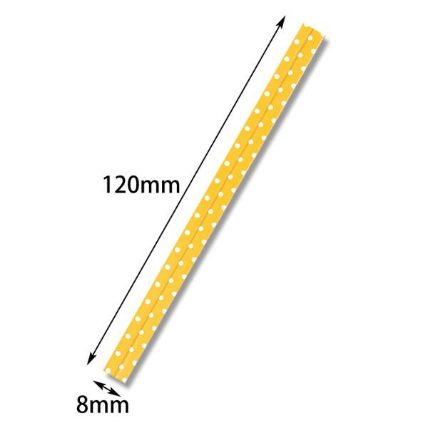 ポップタイ 8×120 D-3 レモン 30本入 バラ出荷 HEIKO(シモジマ)