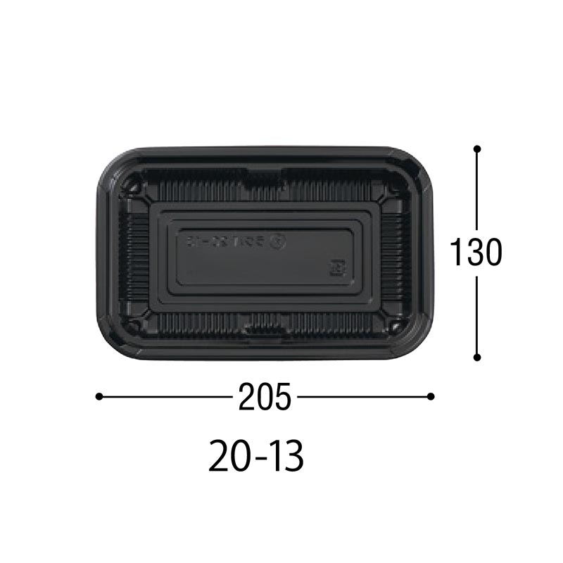 軽食容器 HS ラクパ 20-13 BK 身 中央化学