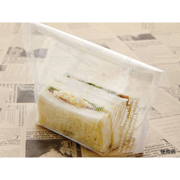 サンドウィッチ袋 ヨーロピアン縦型サンド(A)ホワイト 大阪ポリエチレン販売