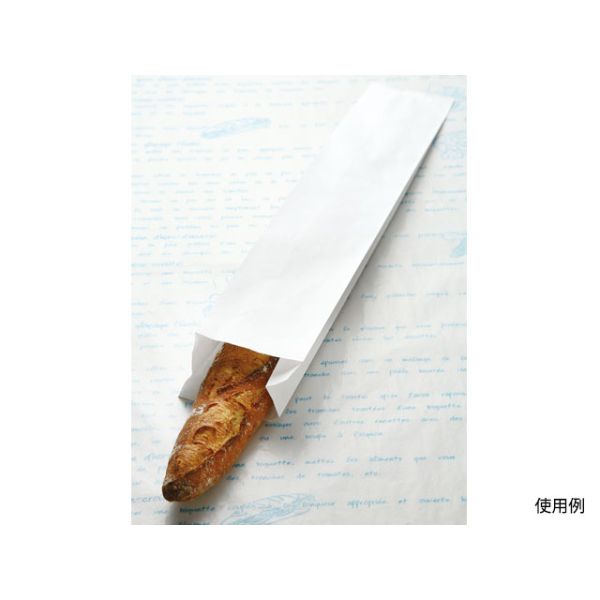 バケット袋 フランスパン紙袋 無地(白) No.41(中) 大阪ポリエチレン販売